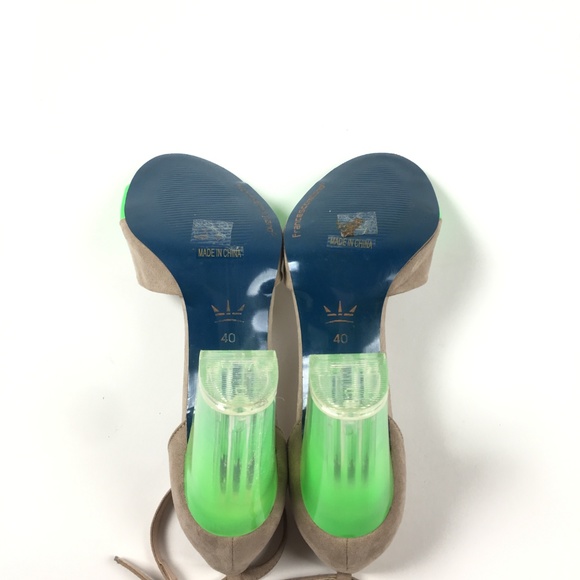 Francesco Milano Womens Block Heel Pump Sandals - Picture 6 of 8